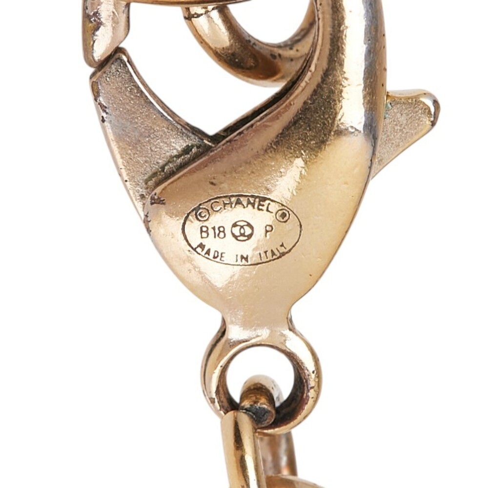 CHANEL Authentic Gold Logo Necklace - Picture 7 of 8